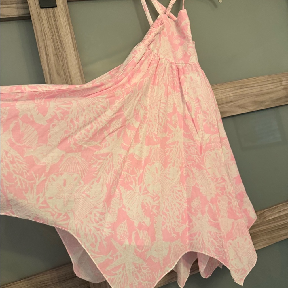 Max Studio Pink/White Fit & Flare Dress